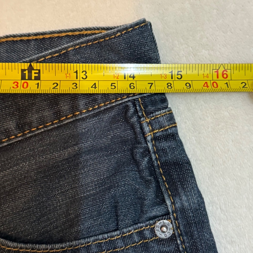 Levis 508 Regular Taper Fit Jeans Mens 29x30 Dark Wash Indigo Blue Denim - Picture 6 of 6